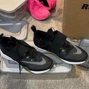Nike Black and Green Athletic Shoes